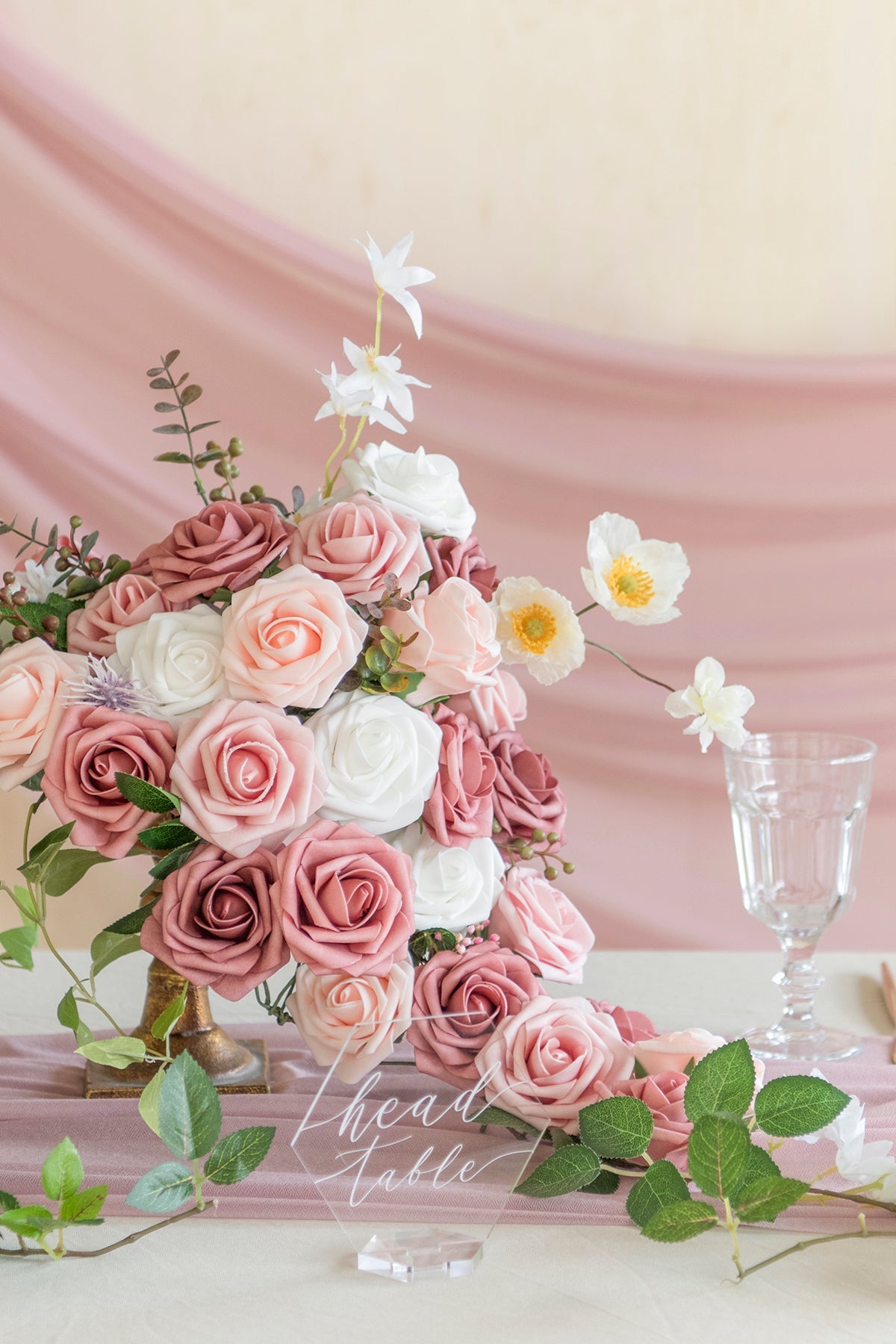 3" Foam Rose with Stem - 59 Colors F3