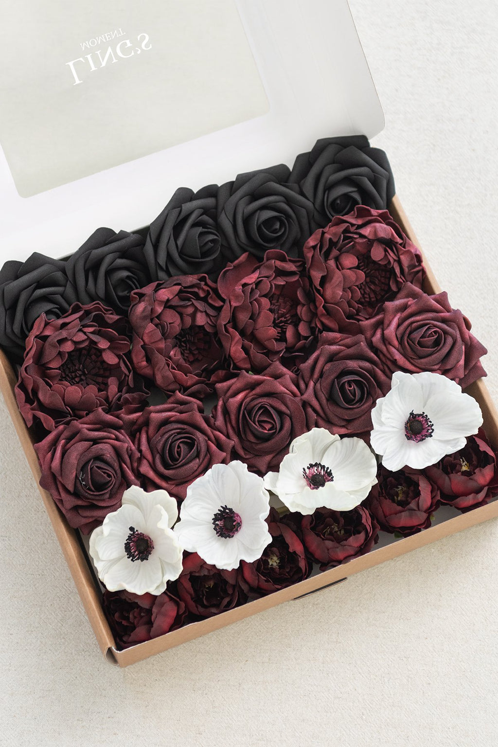 Burgundy & Marsala Flowers Box Set - 26 Styles - lingsDev