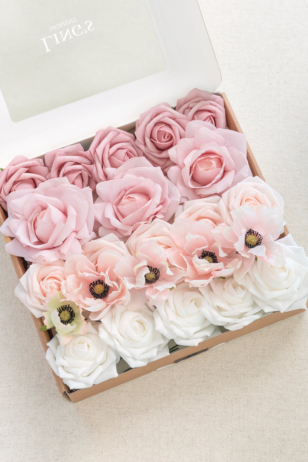 Dusty Rose Flowers Box Set - 20 Styles - lingsDev