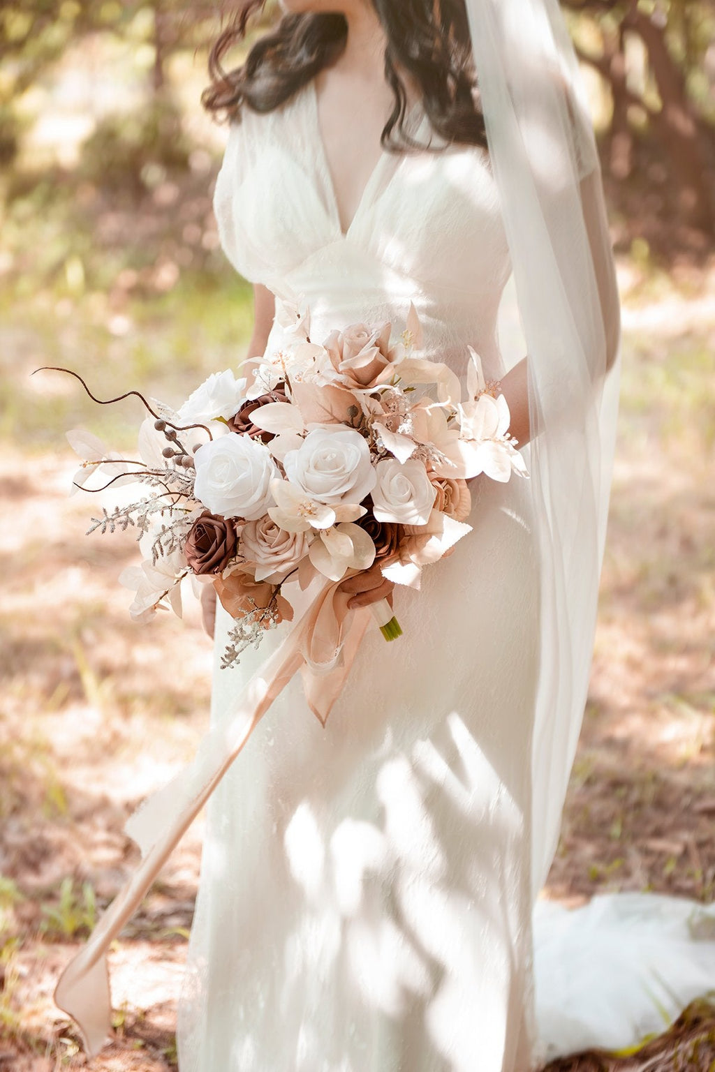 Natural White & Ivory Designer Flower Boxes