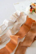 1.5"w x 1.5 Yard Sea-Island Ribbons Sample Swatch Card - Earthy Terracotta - lingsDev