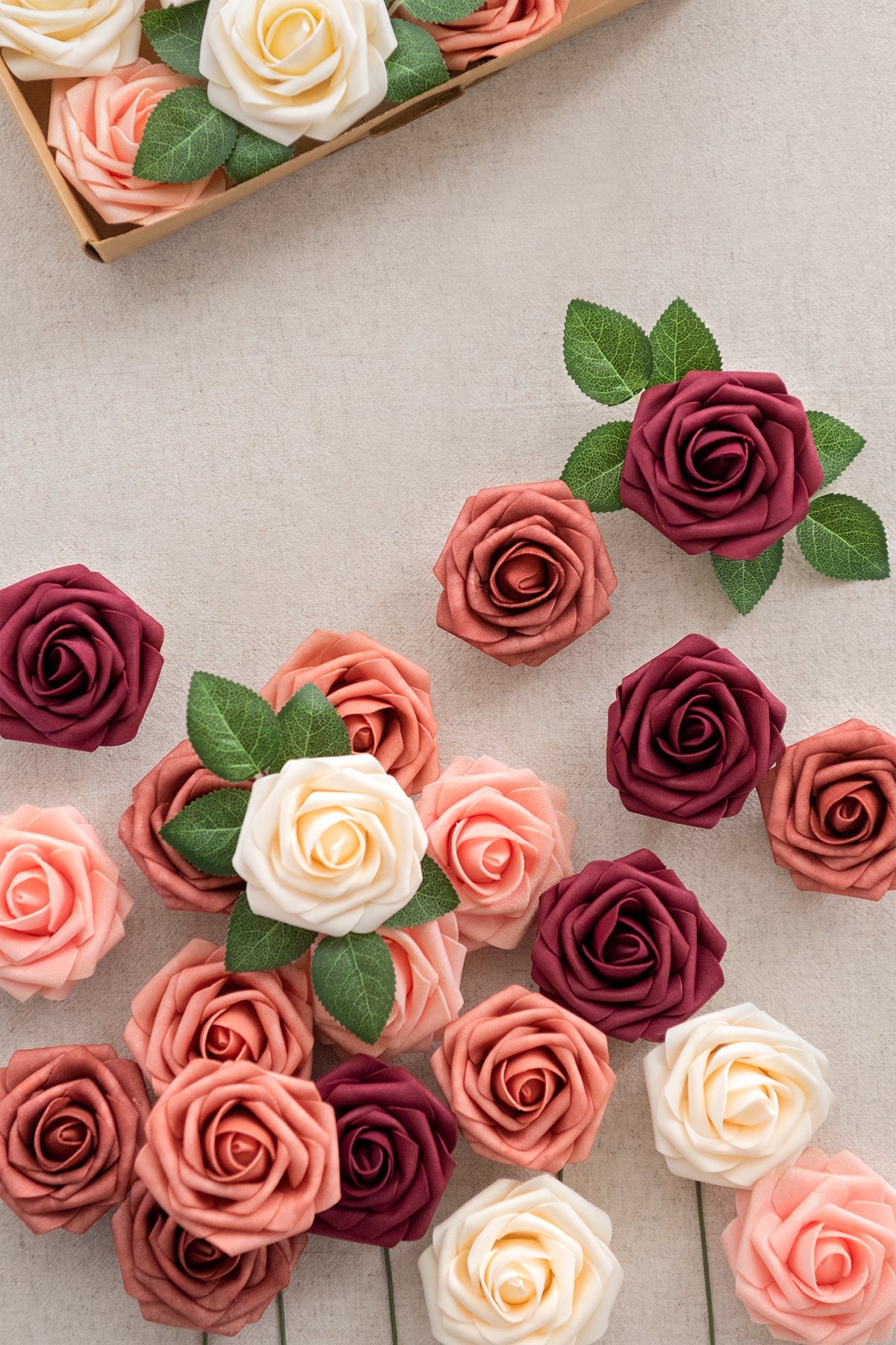 3" Foam Rose with Stem - 59 Colors F3