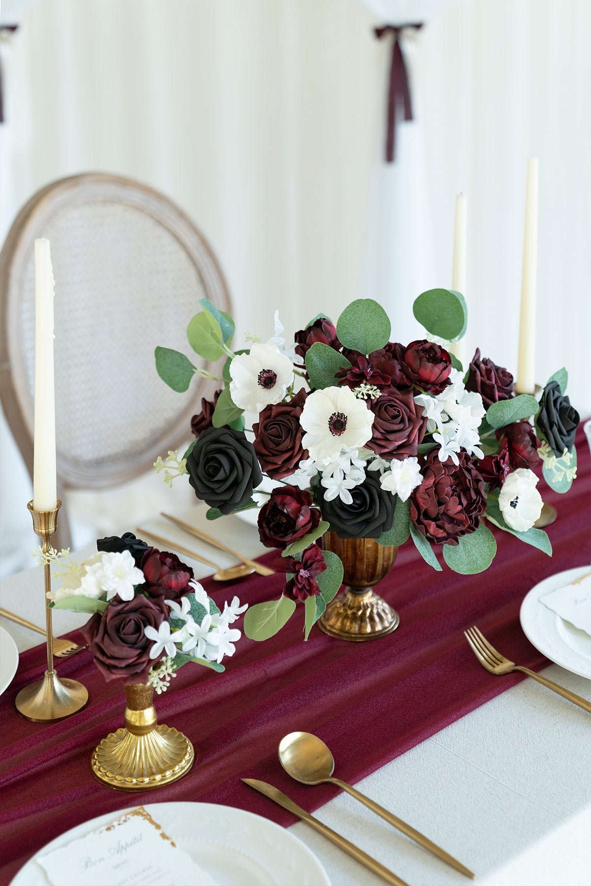 Burgundy & Marsala Flowers Box Set - 26 Styles - lingsDev