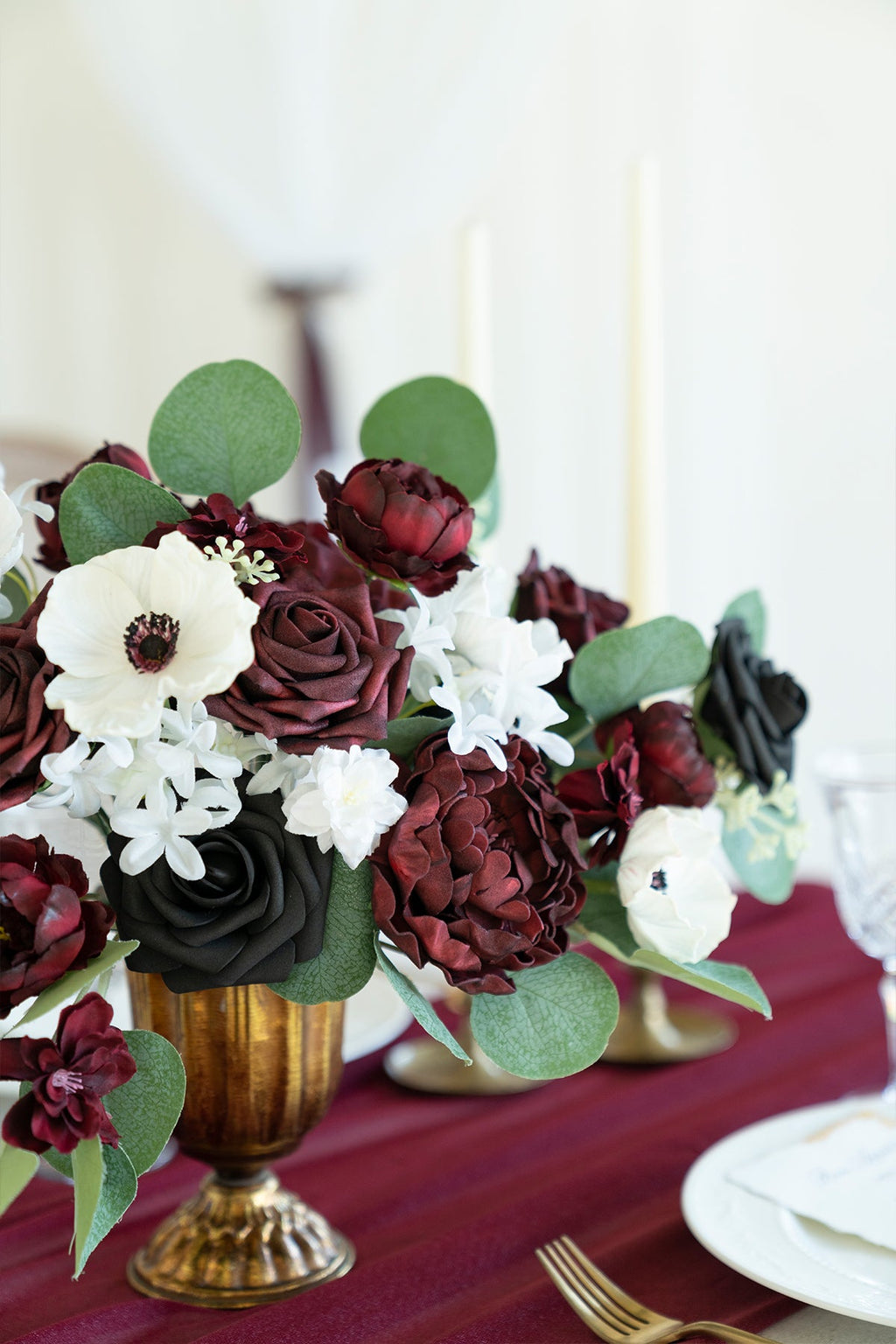 Burgundy & Marsala Designer Flower Boxes
