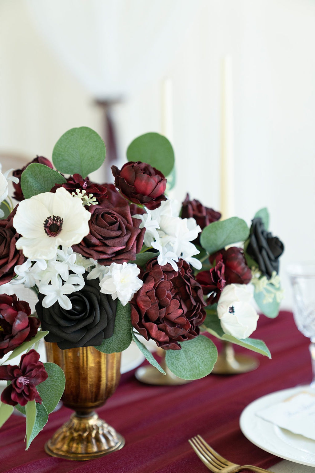 Burgundy & Marsala Flowers Box Set - 26 Styles - lingsDev