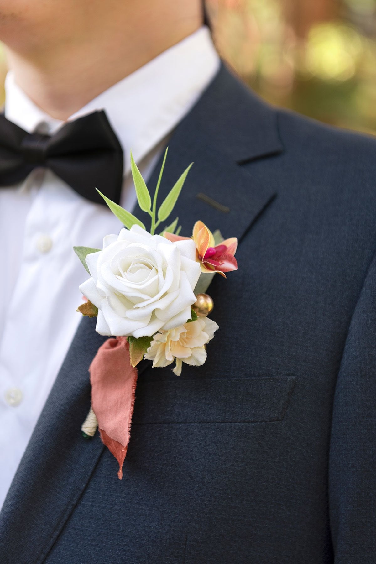 Wedding Boutonnieres - Sunset Terracotta (4 Styles)