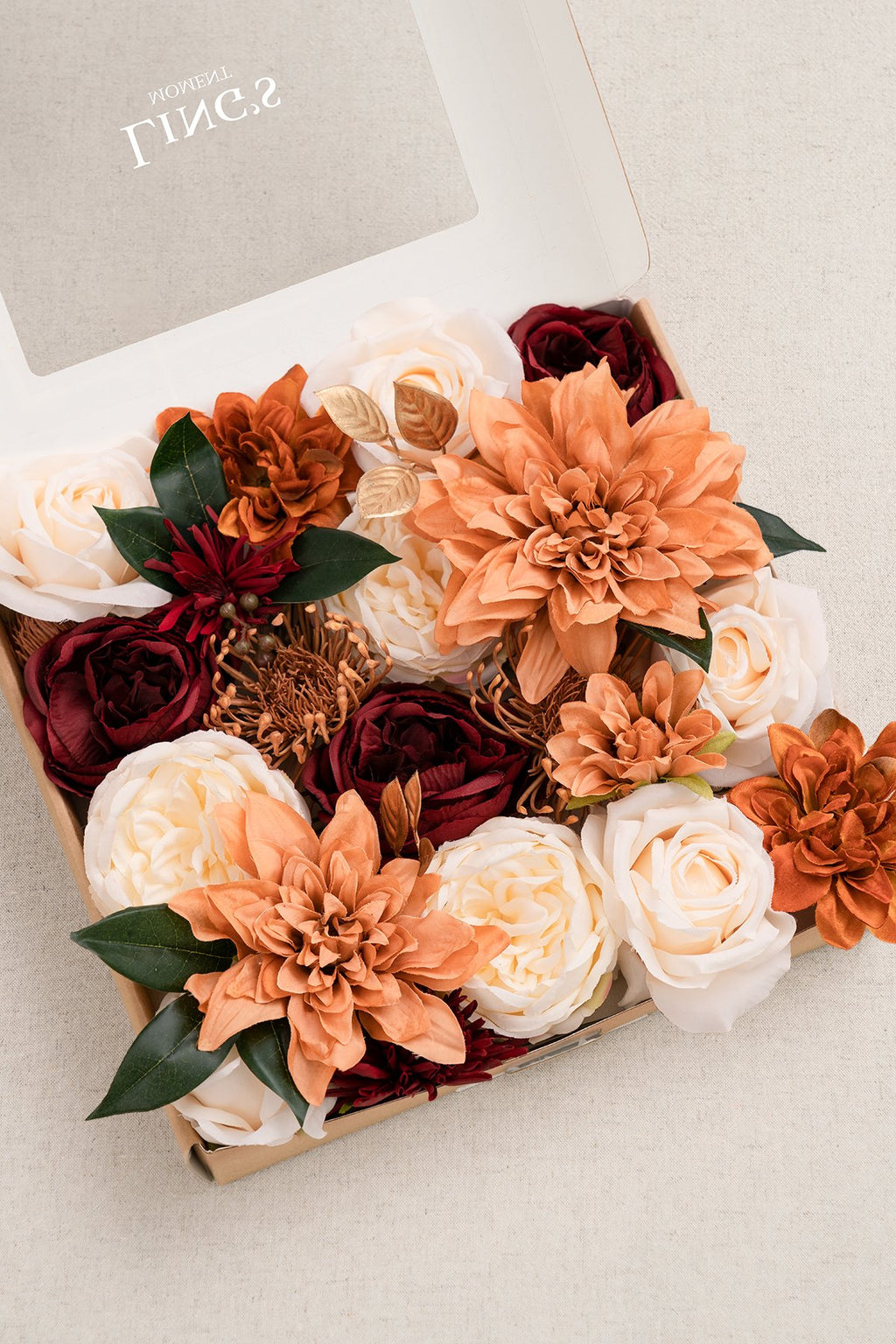 Burgundy & Marsala Flowers Box Set - 26 Styles - lingsDev