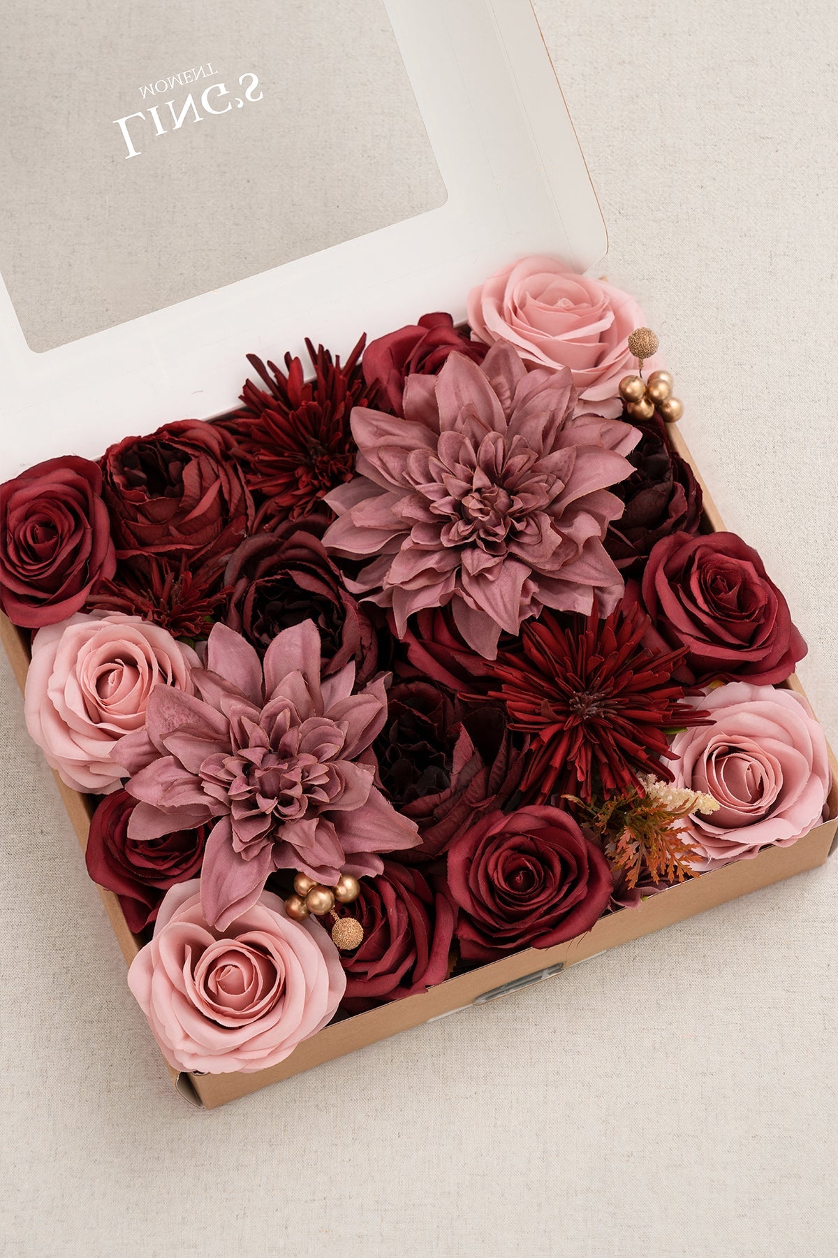 Silk Dahlia Designer Flower Boxes