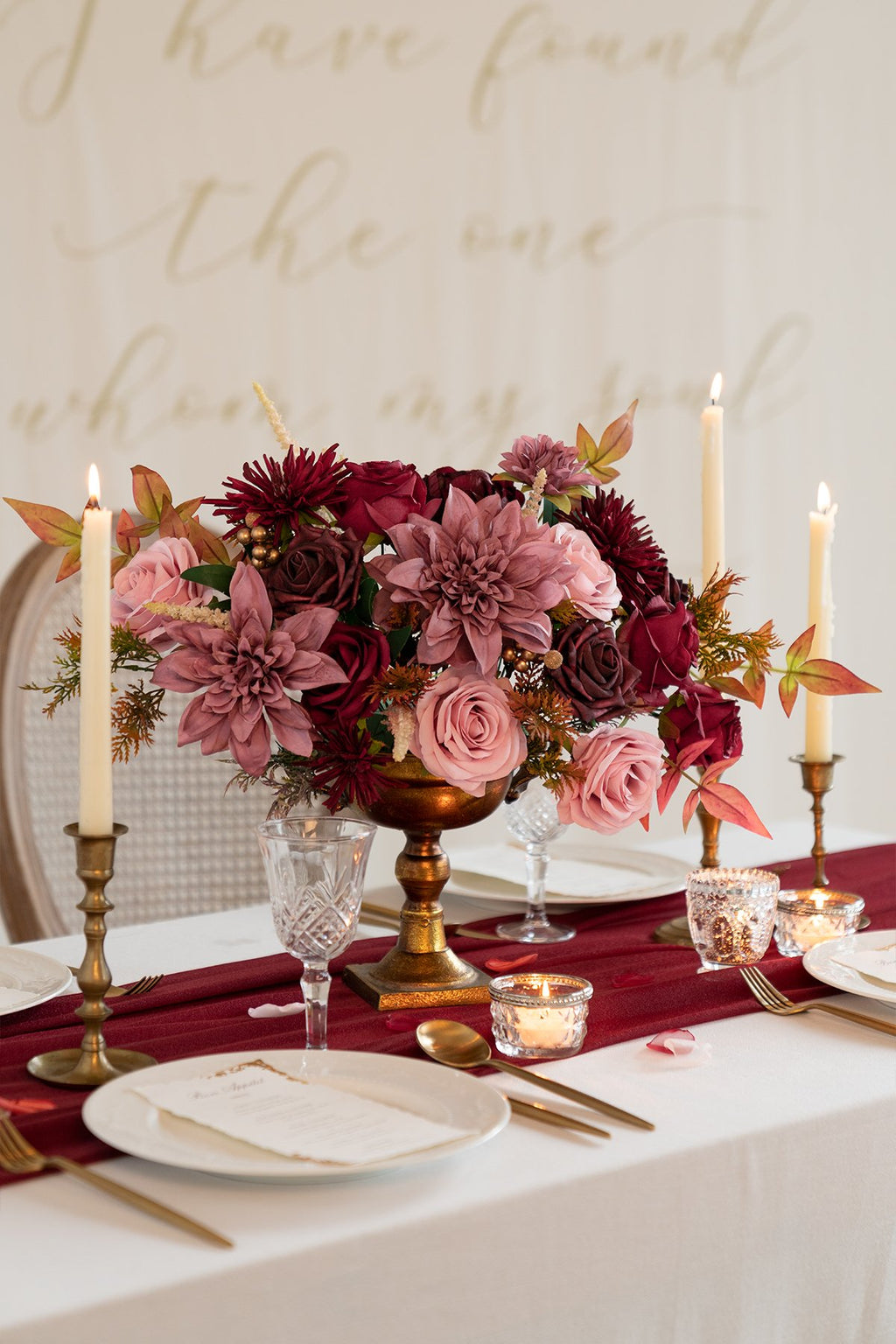 Burgundy & Marsala Flowers Box Set - 26 Styles - lingsDev
