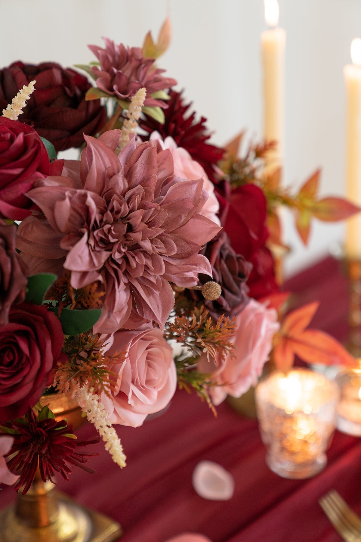 Silk Dahlia Designer Flower Boxes