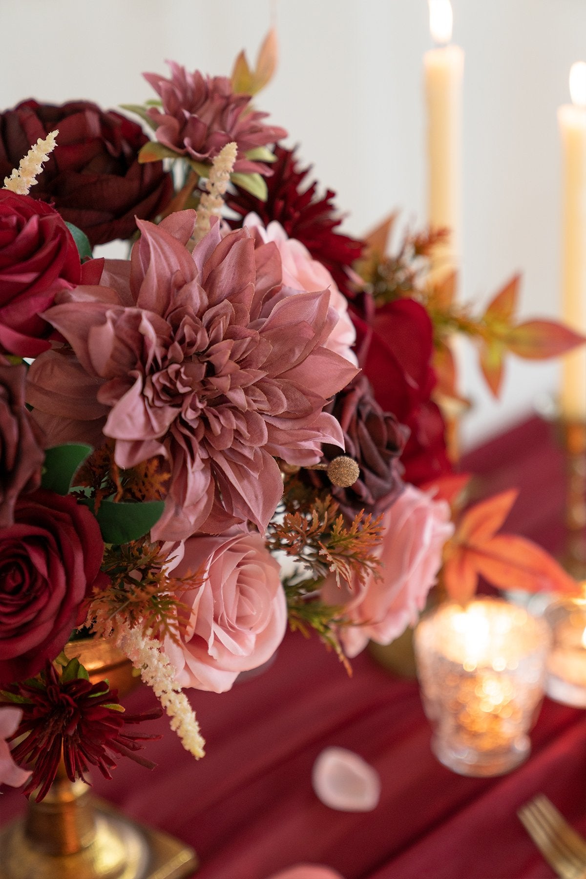 Burgundy & Marsala Flowers Box Set - 26 Styles - lingsDev