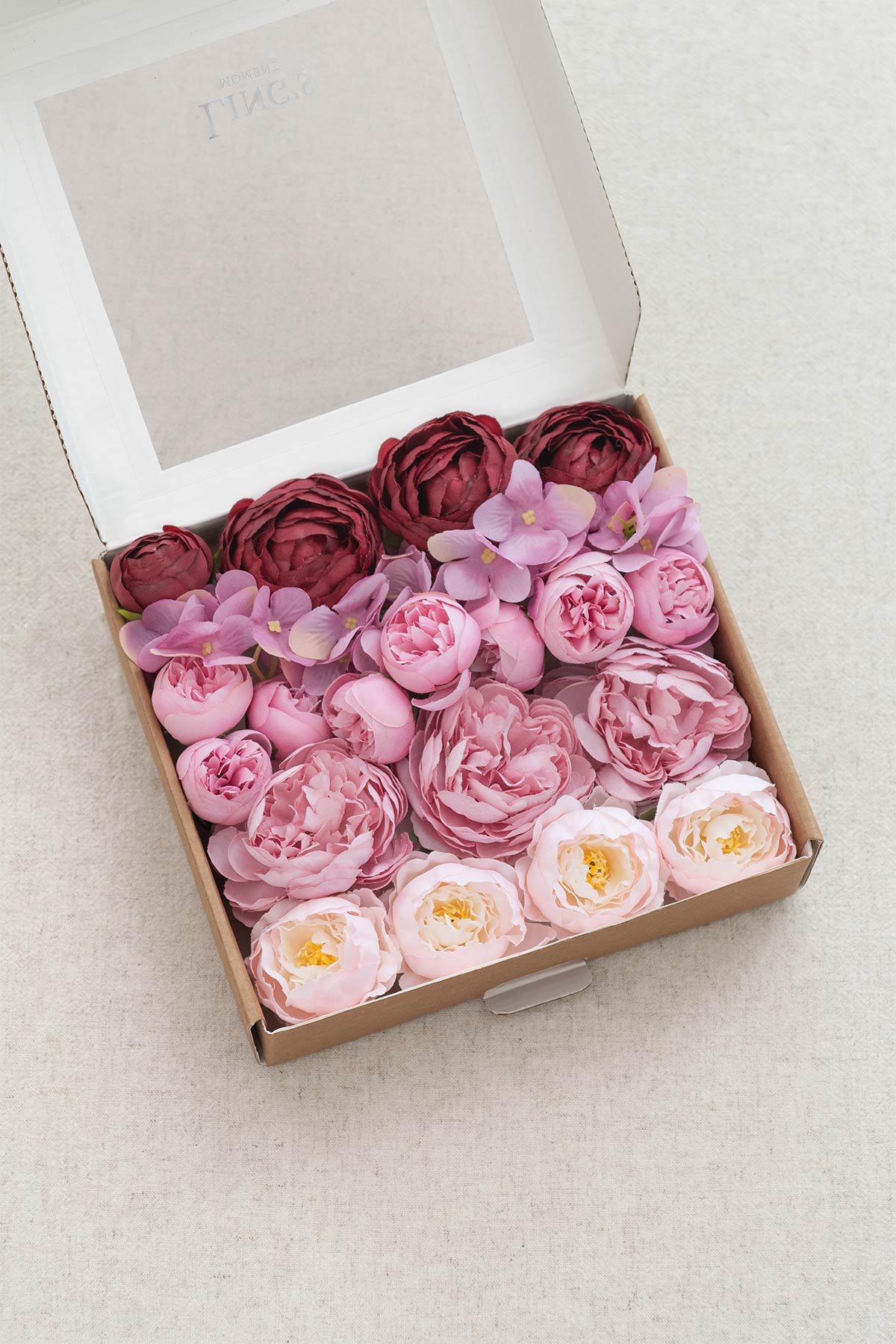 Burgundy & Marsala Flowers Box Set - 26 Styles - lingsDev