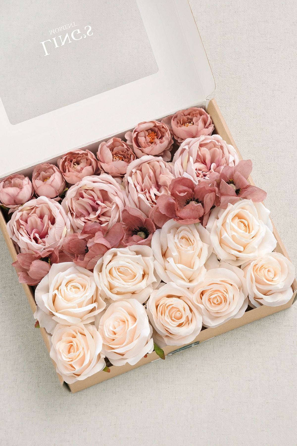 Dusty Rose Flowers Box Set - 20 Styles - lingsDev