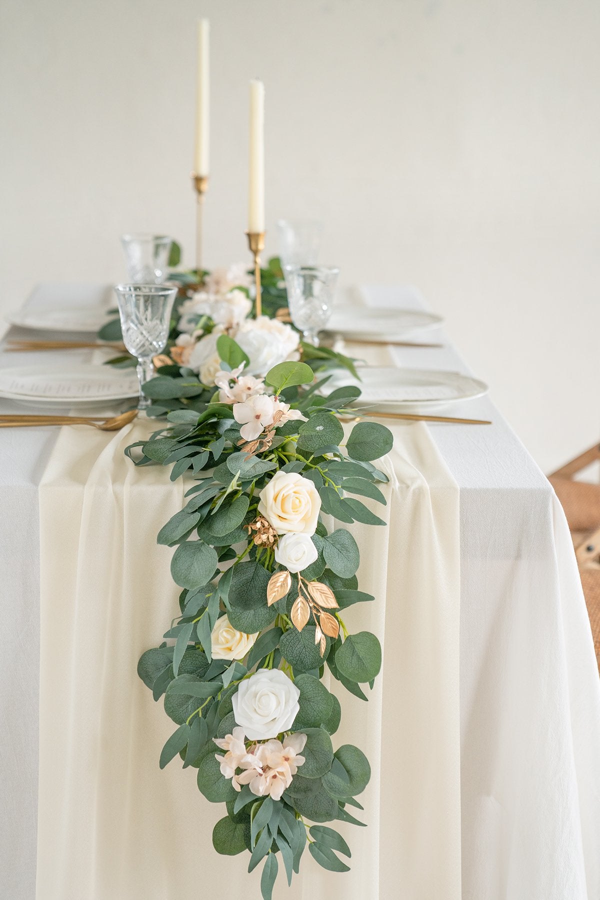 Sheer Chiffon Table Runner 27"w x 10FT - 2 Colors - lingsDev