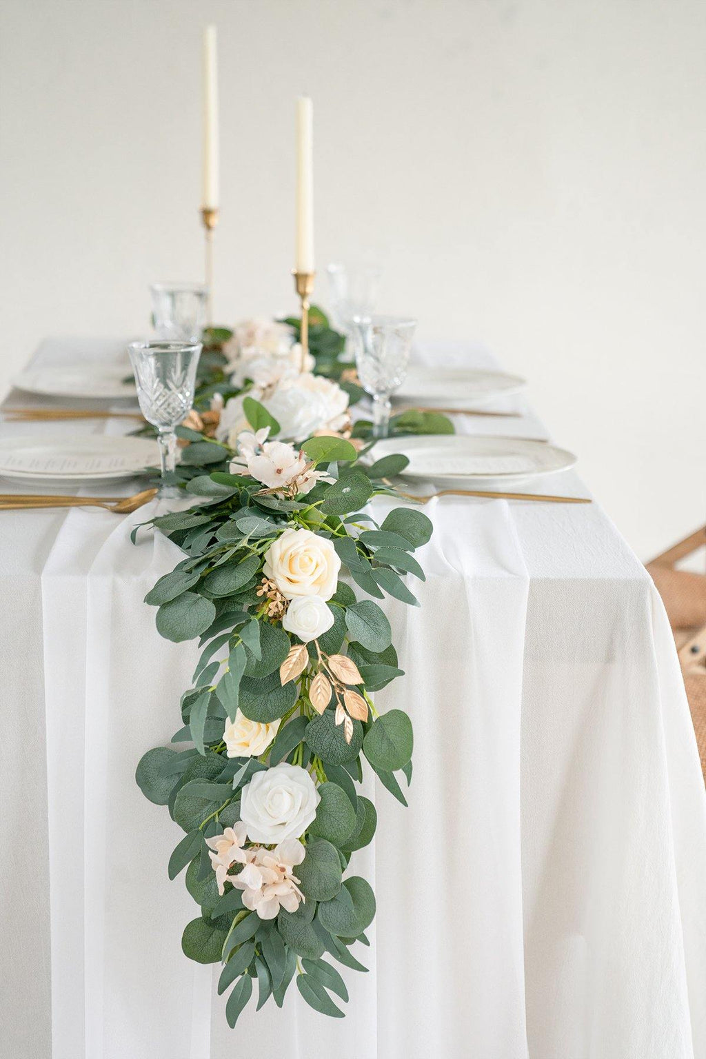 Romantic Sheer Table Runner 29"w x 10FT - 10 Colors - lingsDev