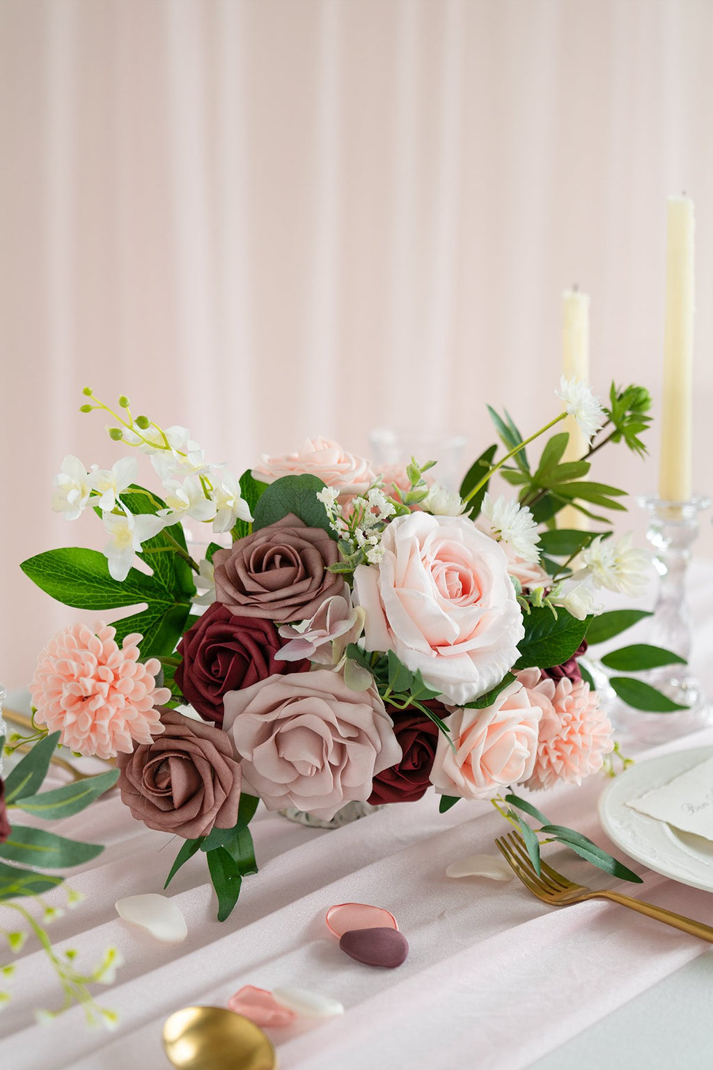Burgundy & Marsala Flowers Box Set - 26 Styles - lingsDev