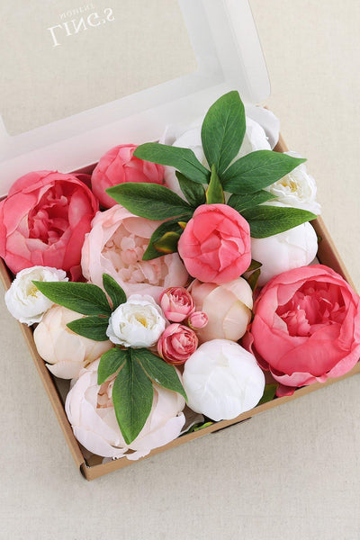 13" Peony Bouquet DIY Flowers Pacakge - 7 Colors - lingsDev