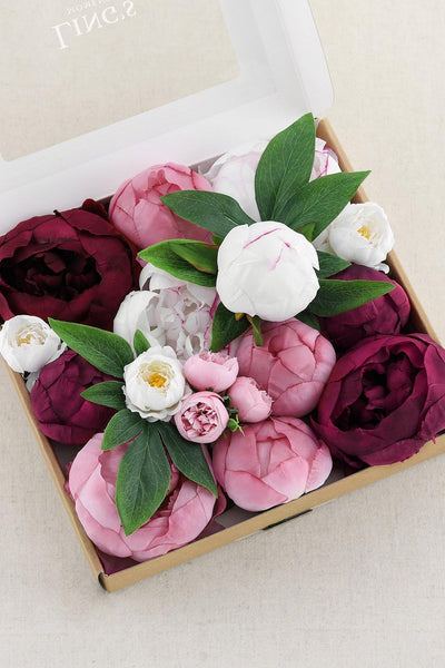 13" Peony Bouquet DIY Flowers Pacakge - 7 Colors - lingsDev