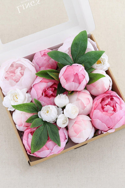 13" Peony Bouquet DIY Flowers Pacakge - 7 Colors - lingsDev