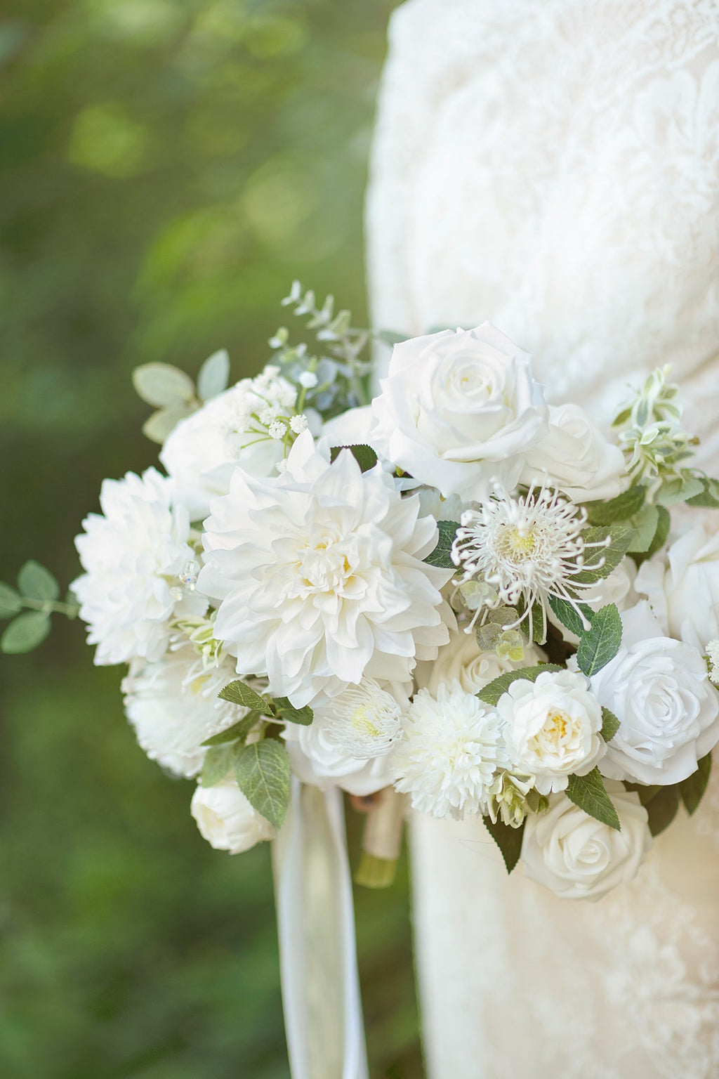 Silk Dahlia Designer Flower Boxes