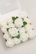 3.5" Silk Vendela Rose with Stem - 8 Styles