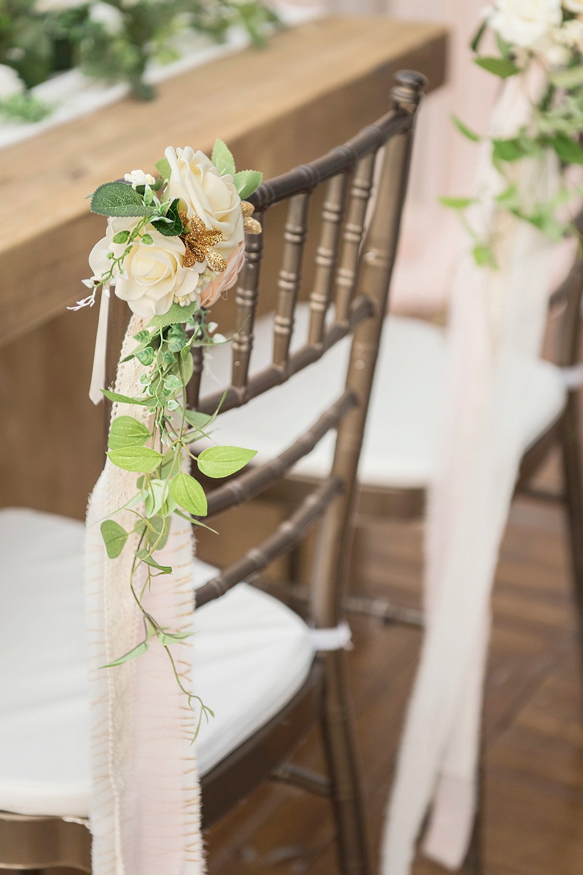Wedding Aisle Decoration Pew Flowers (Set of 8) - Blush - lingsDev