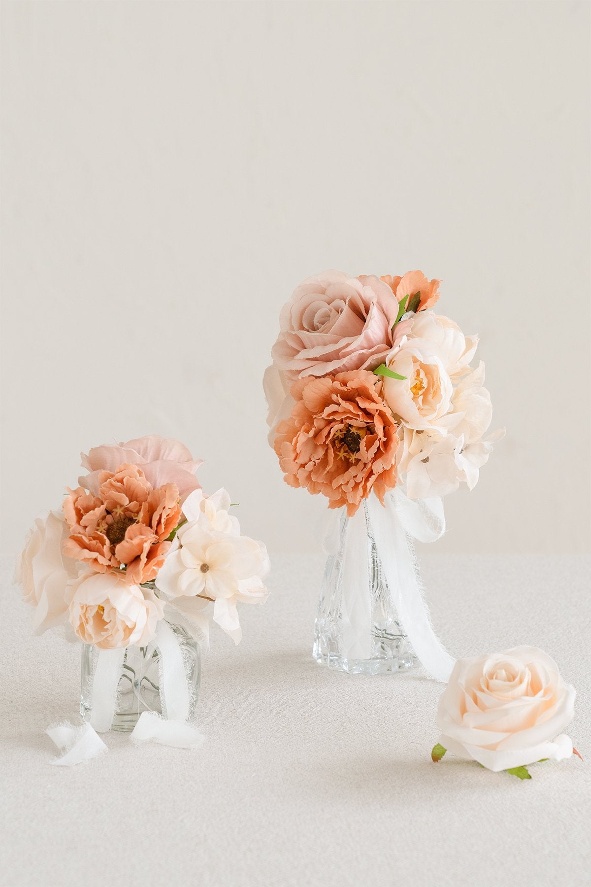 Dusty Rose & Burgundy Flowers Box Set - Cozy Cream (Mini Basic) - lingsDev