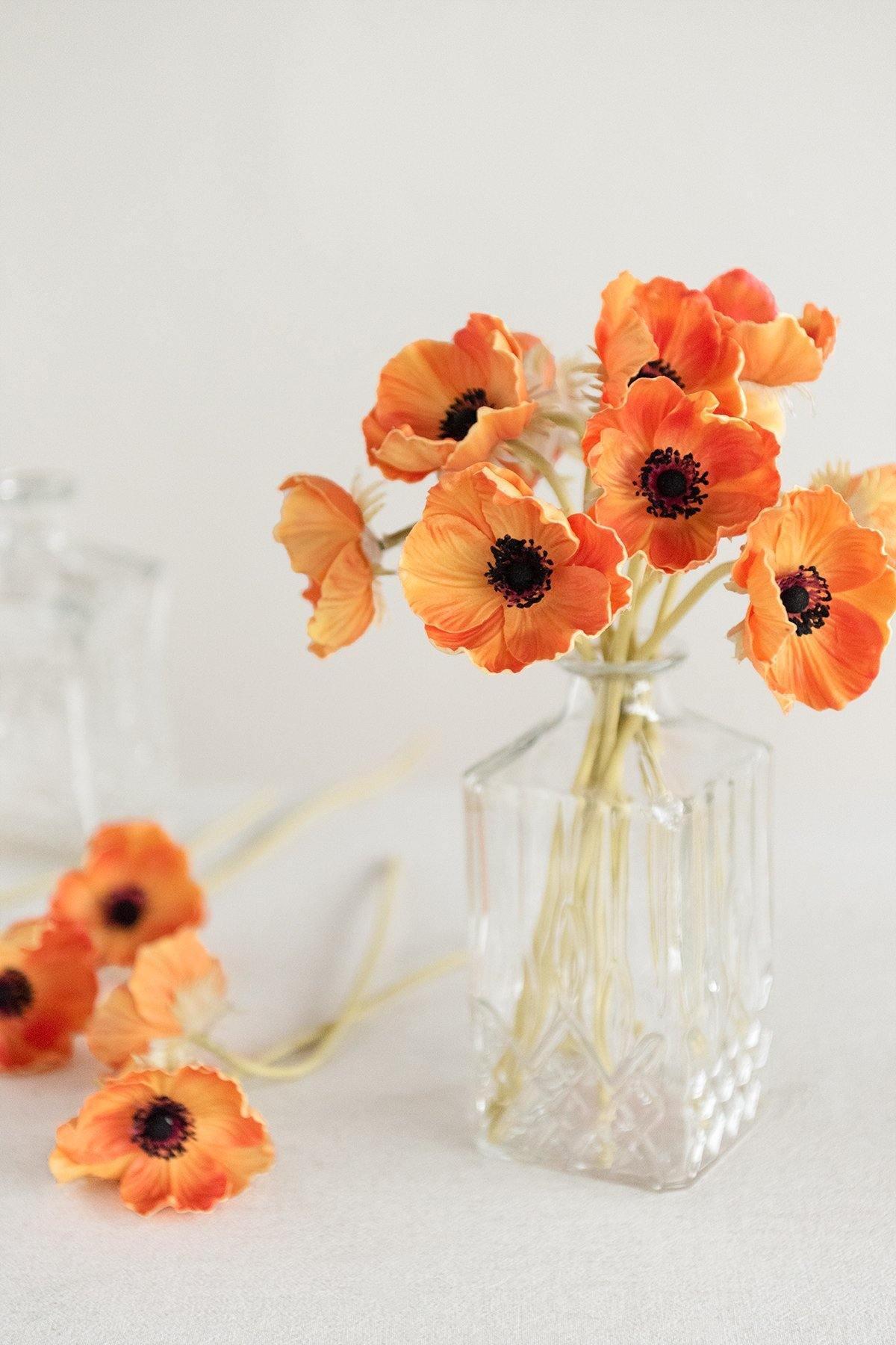 2.75" Poppy with Long Stem - 5 Colors - lingsDev