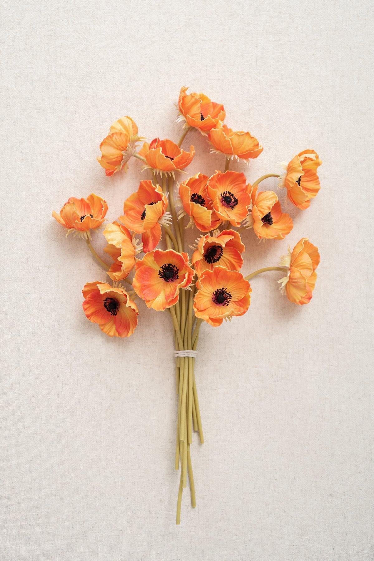 2.75" Poppy with Long Stem - 5 Colors - lingsDev