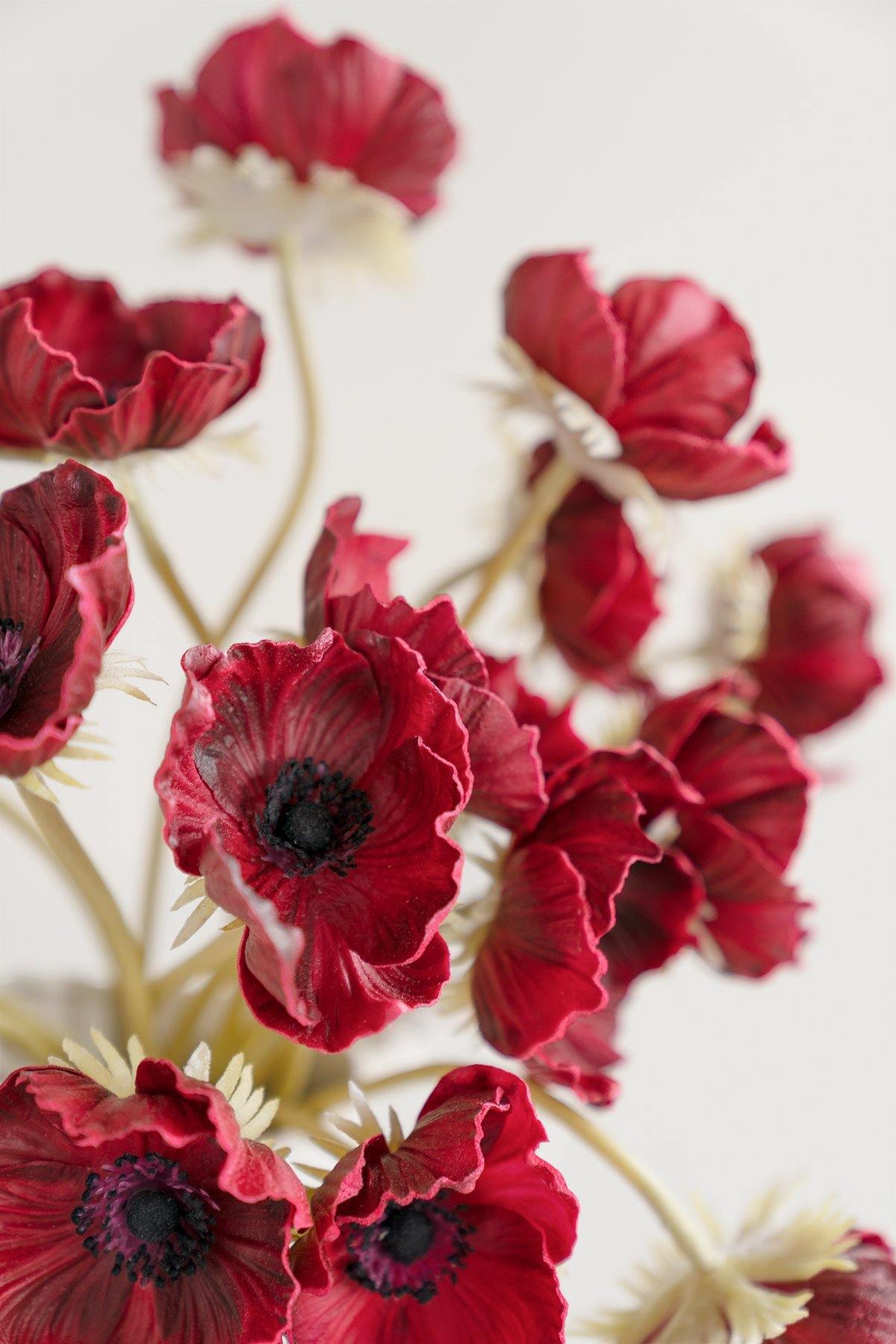 2.75" Poppy with Long Stem - 5 Colors - lingsDev