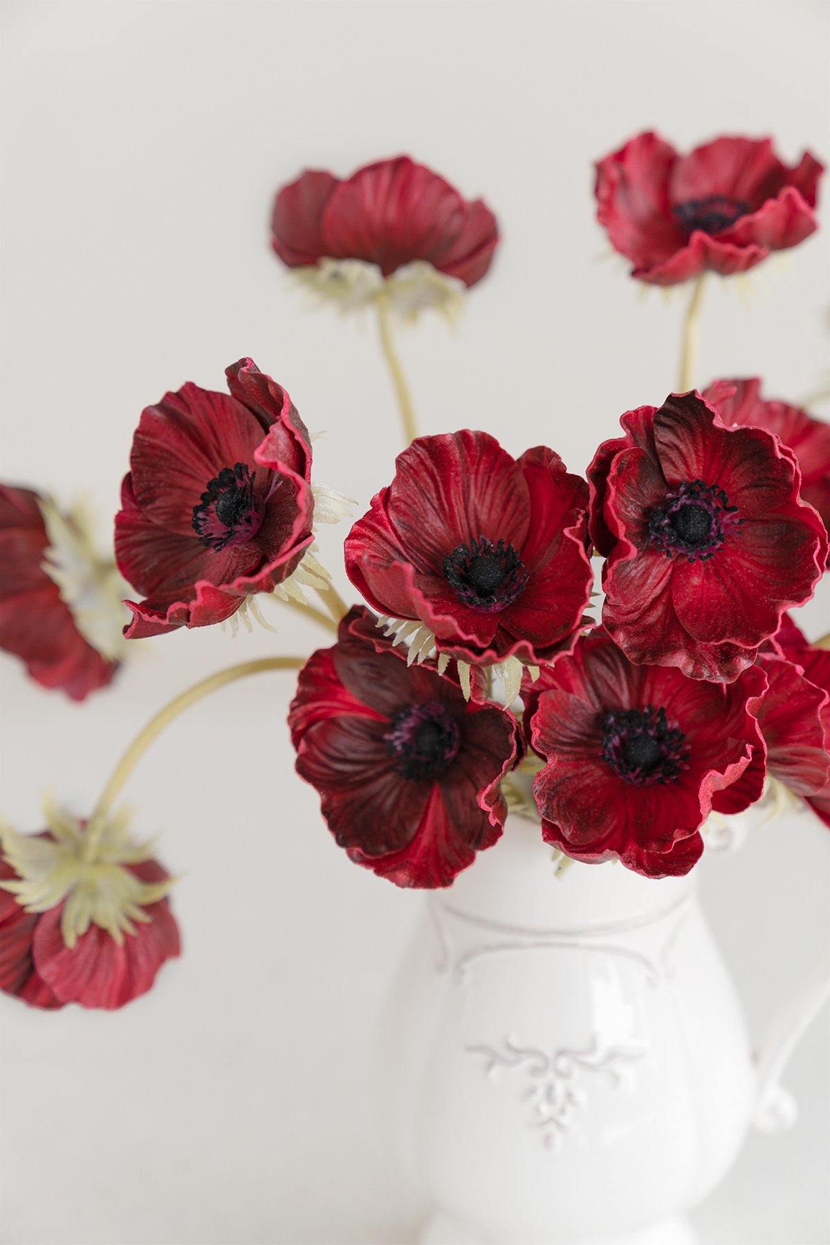 2.75" Poppy with Long Stem - 5 Colors - lingsDev