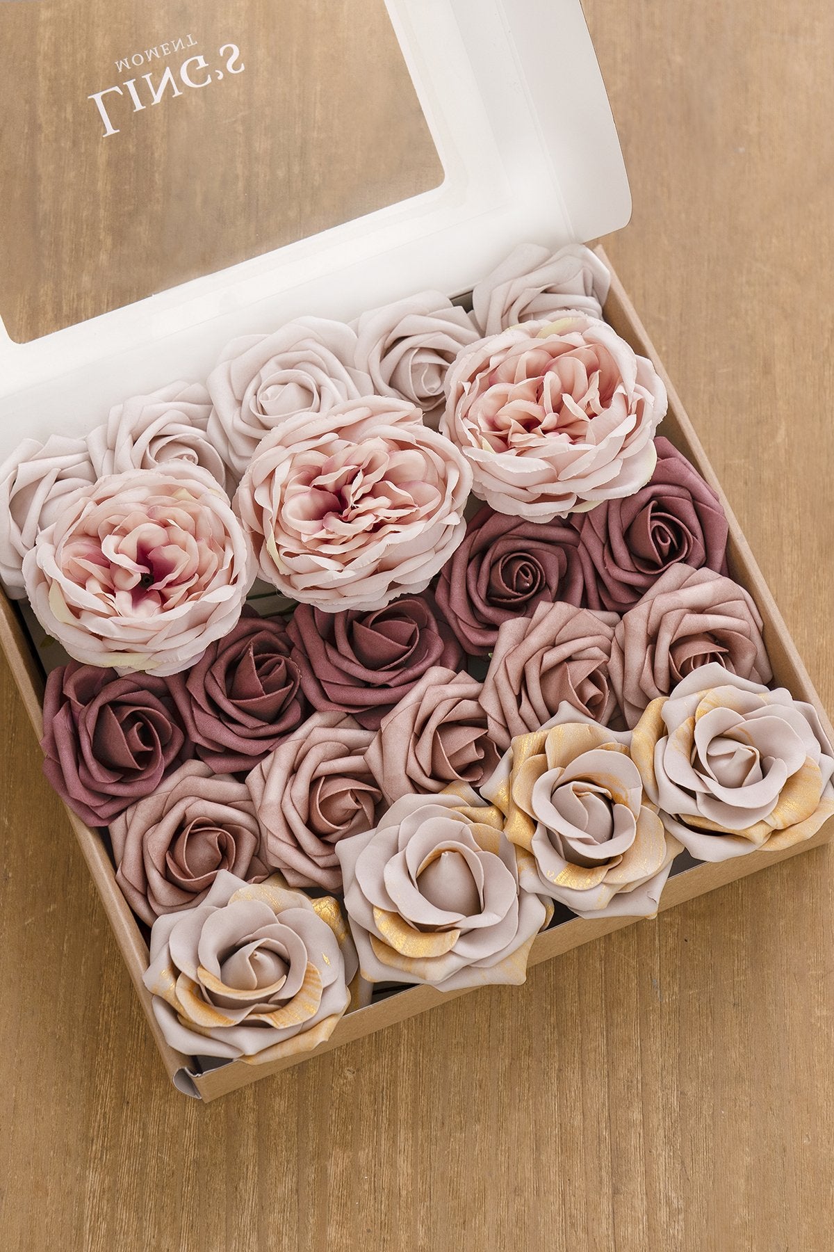 Burgundy & Marsala Flowers Box Set - 26 Styles - lingsDev