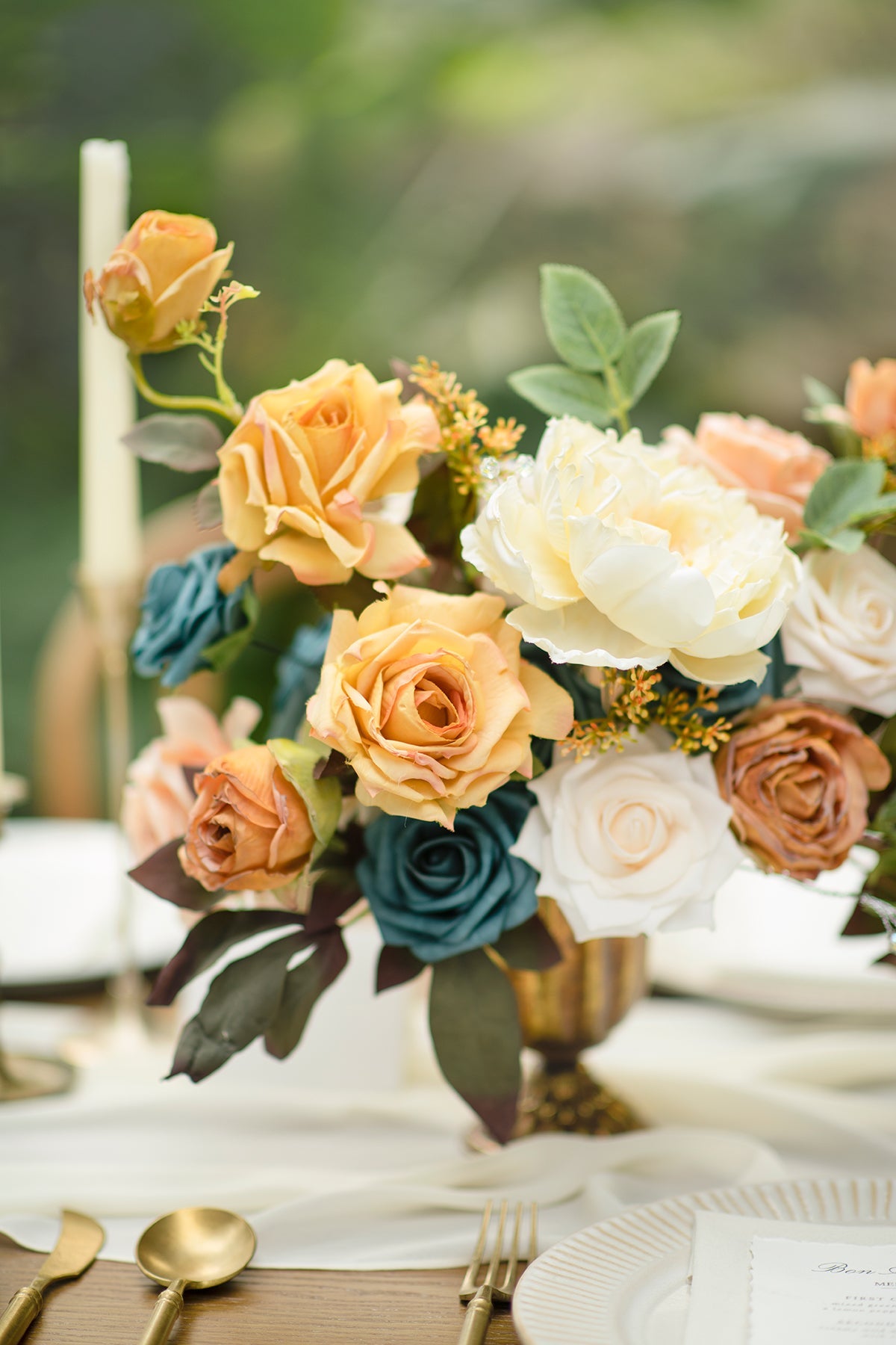 Moody Teal Designer Flower Boxes