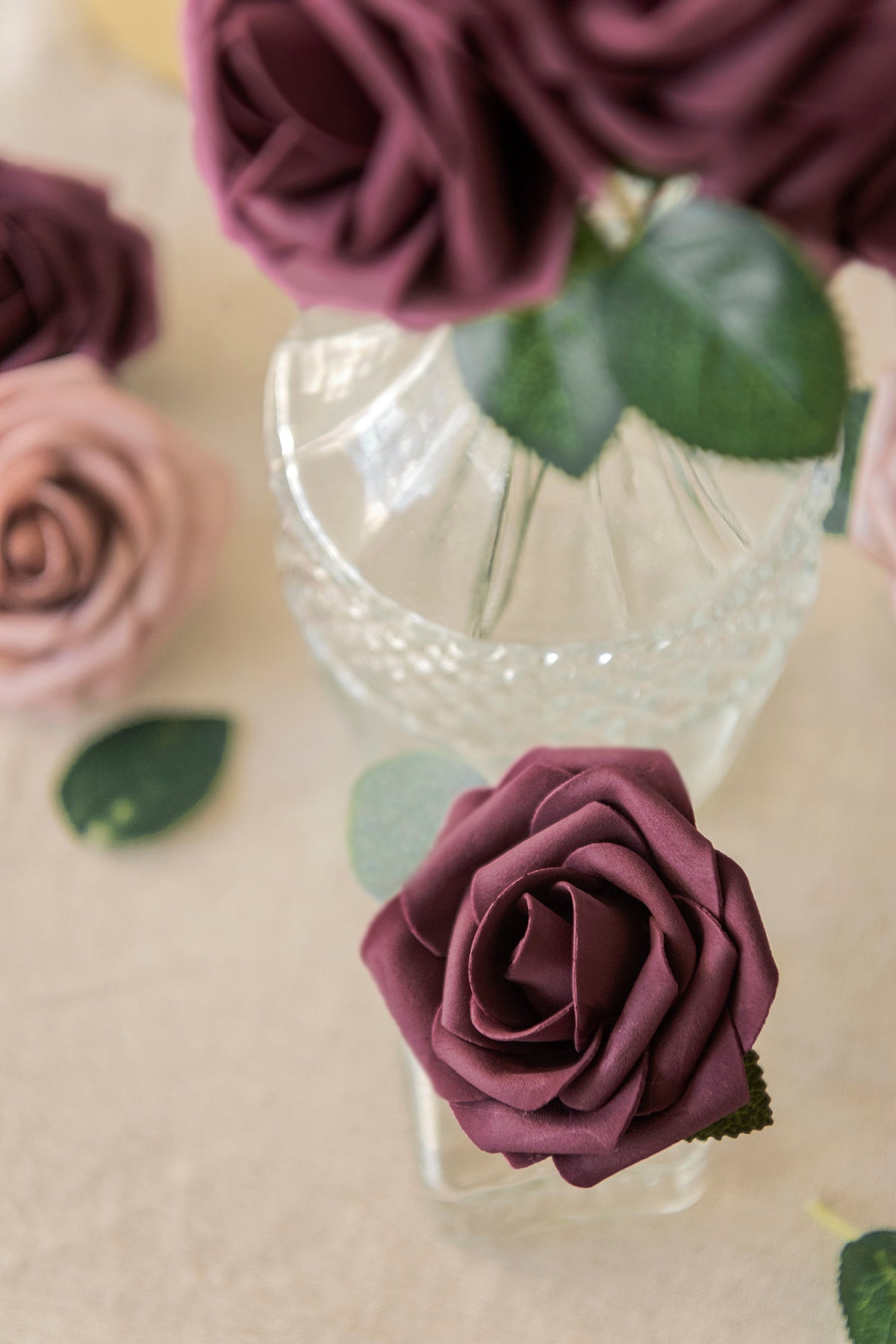 3" Foam Rose with Stem - 59 Colors F3