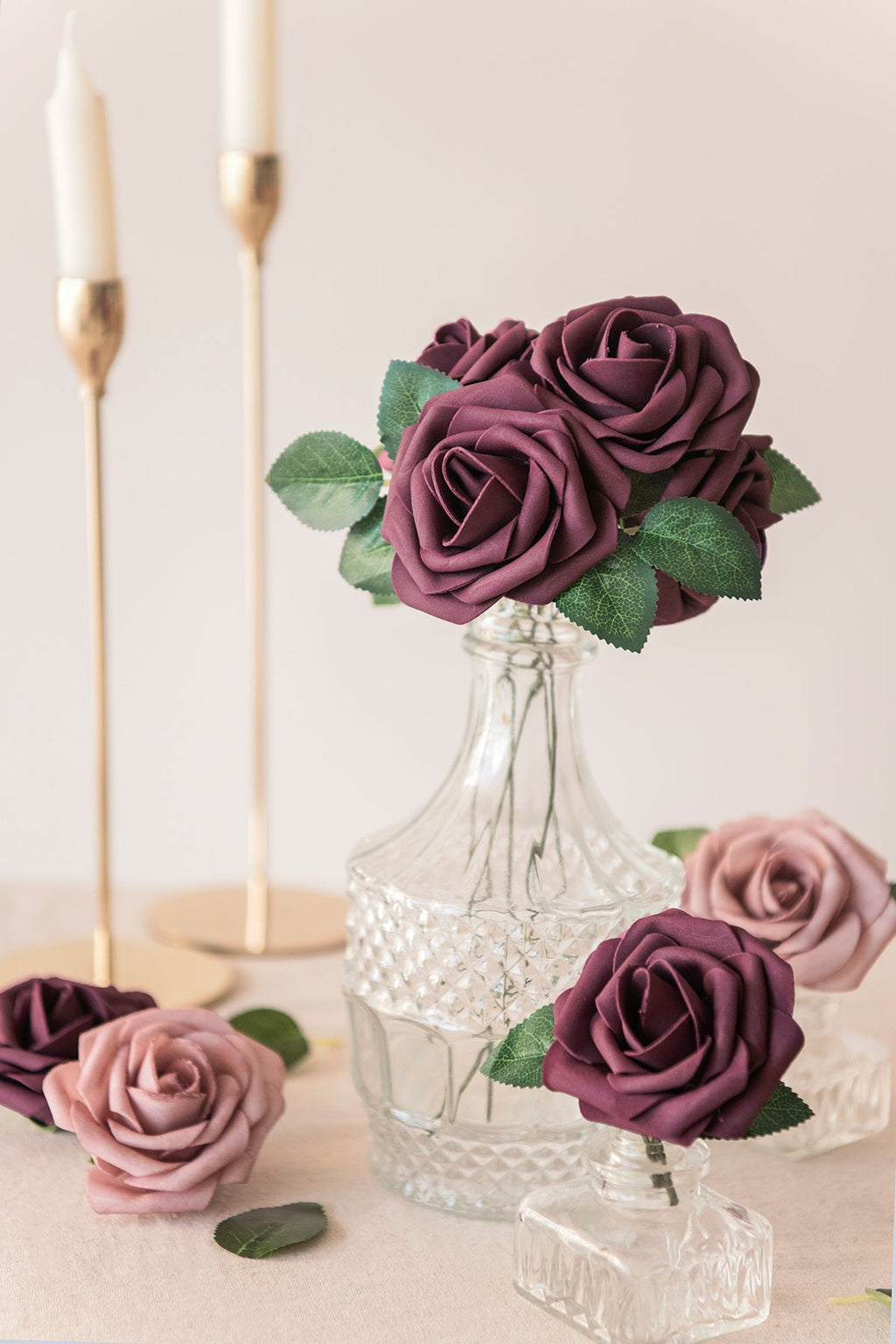 3" Foam Rose with Stem - 59 Colors F3
