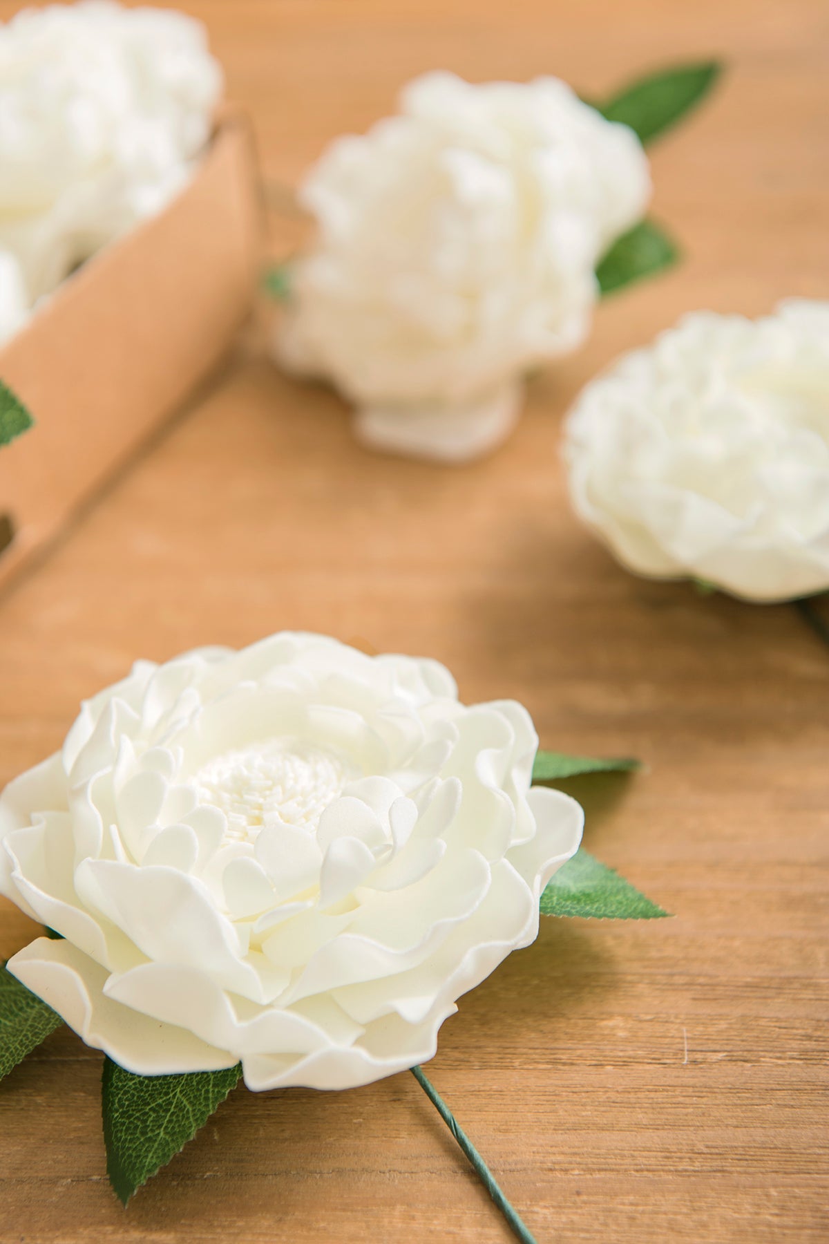 4" Foam Blooming Peony with Stem - 8 Colors