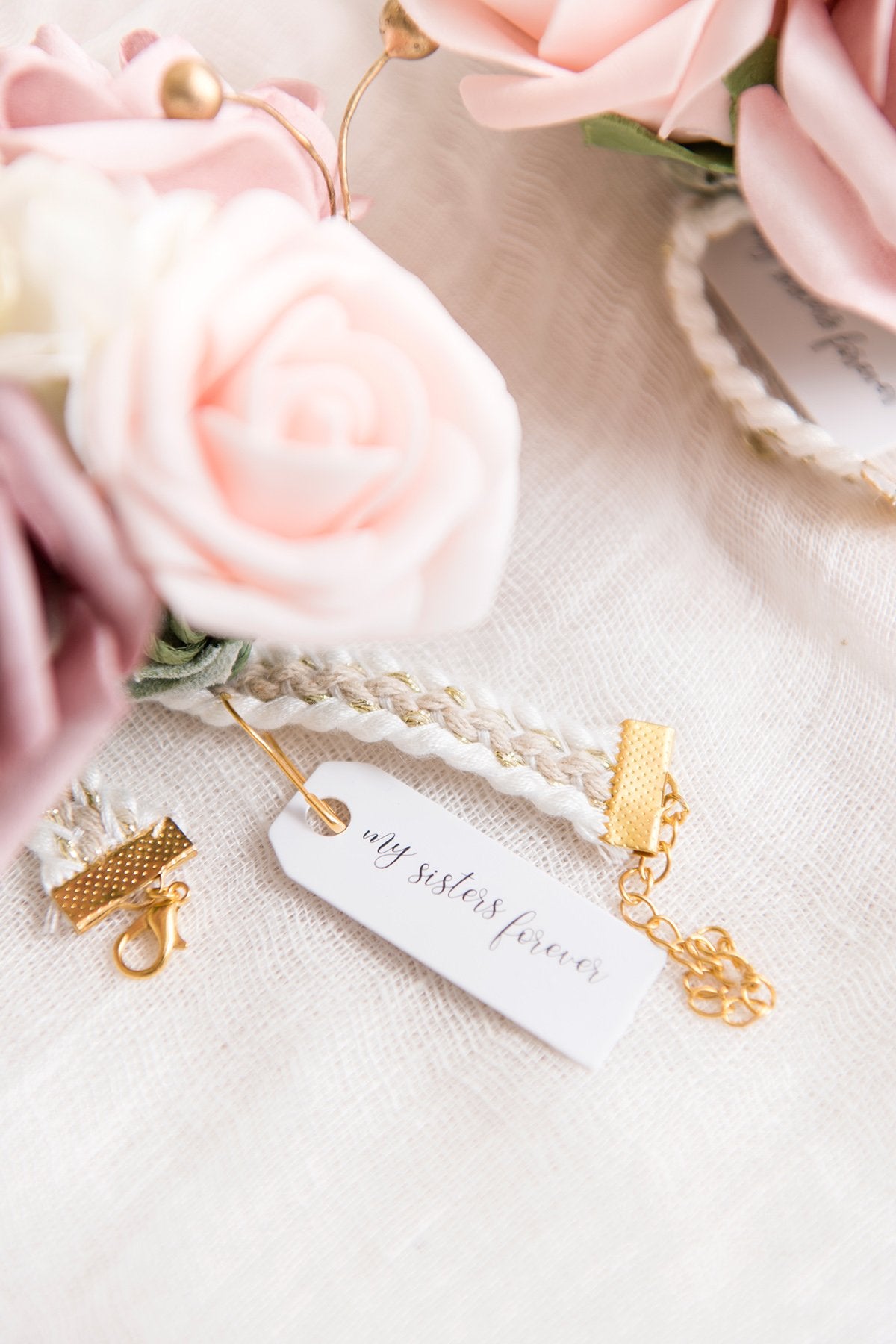 Wrist Corsages / Shoulder Corsages - Dusty Rose & Cream