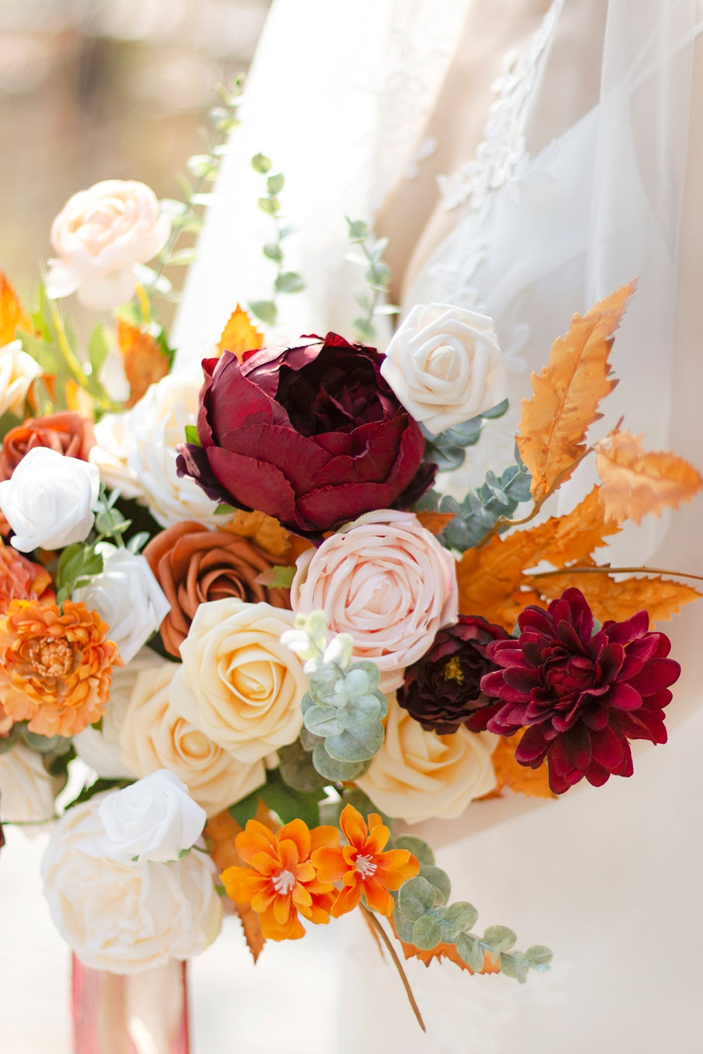 Burgundy & Marsala Designer Flower Boxes