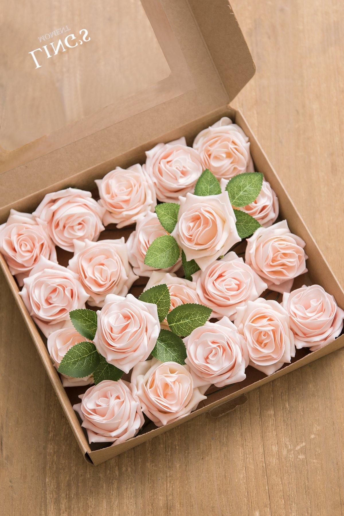 2.5" Foam High-Centerd Rose with Stem - 6 Colors - lingsDev