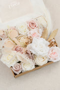 Flowers Box Set for DIY - White & Beige Theme - lingsDev