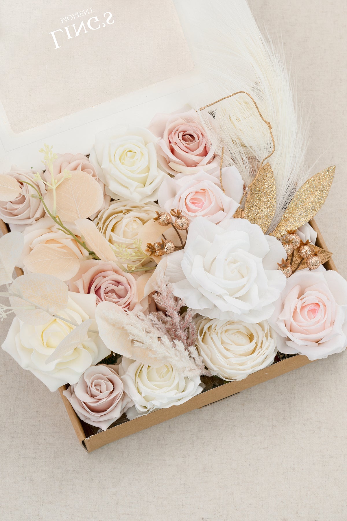 Natural White & Ivory Designer Flower Boxes