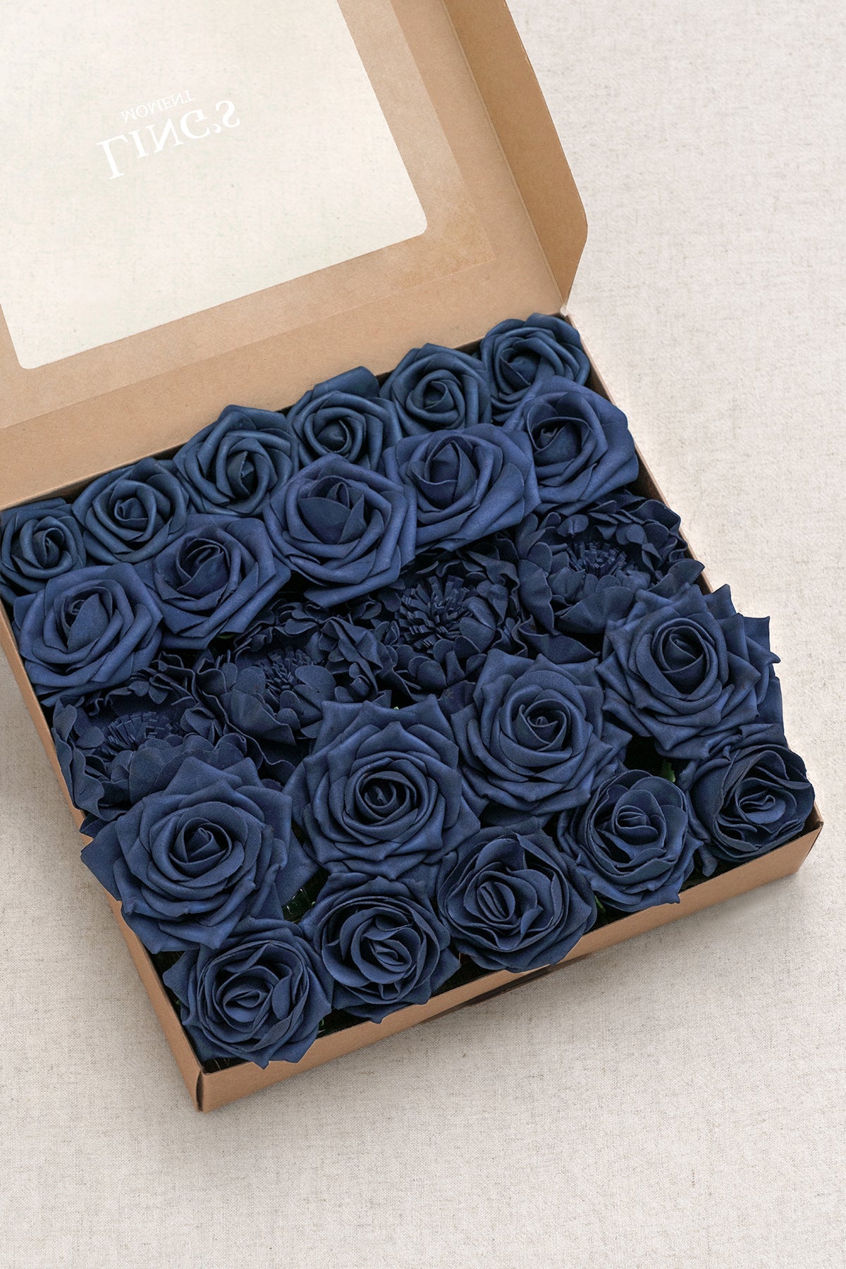 Dusty Blue & Navy Designer Flower Boxes