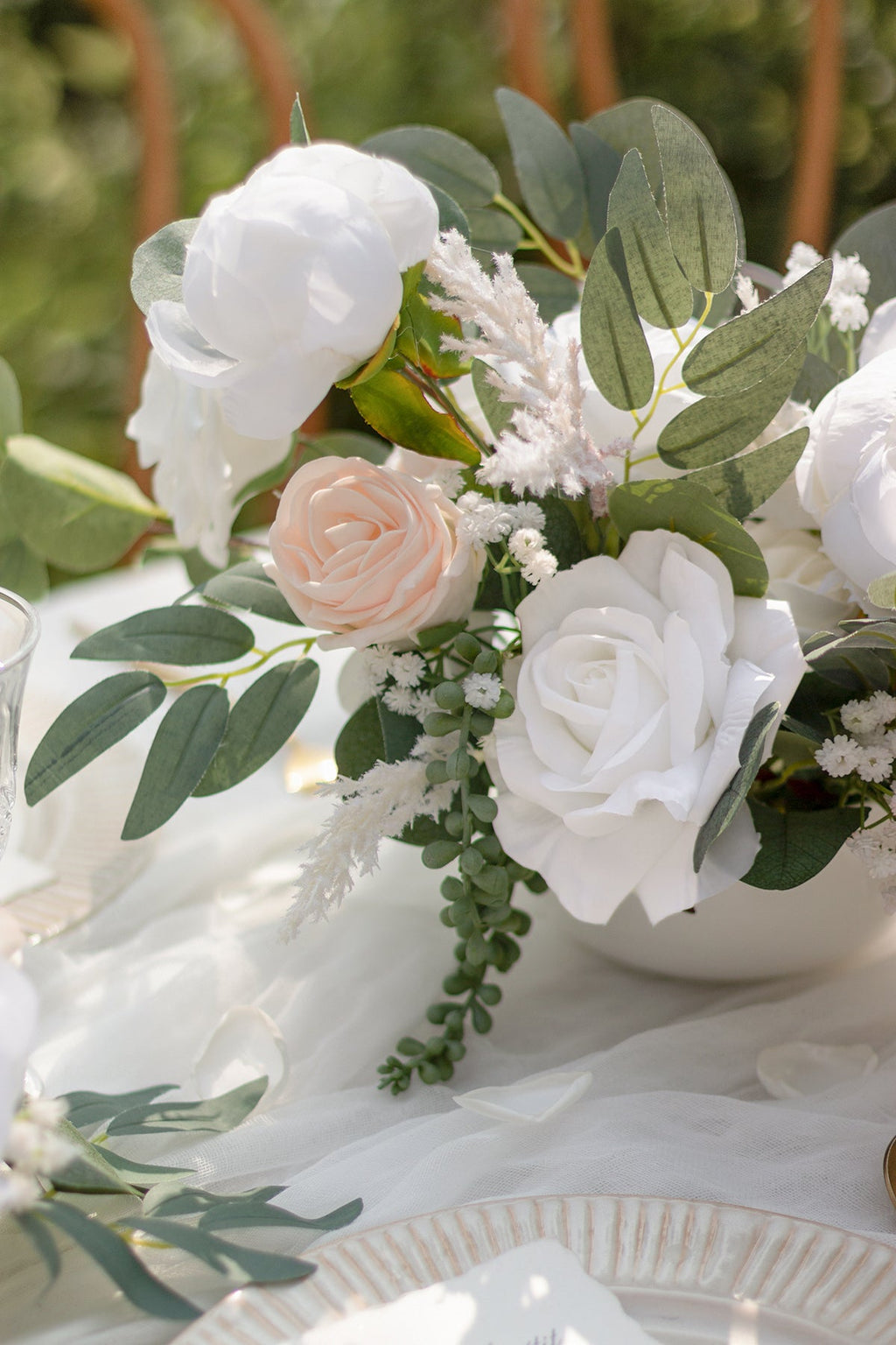 Natural Touch Peony Designer Flower Boxes