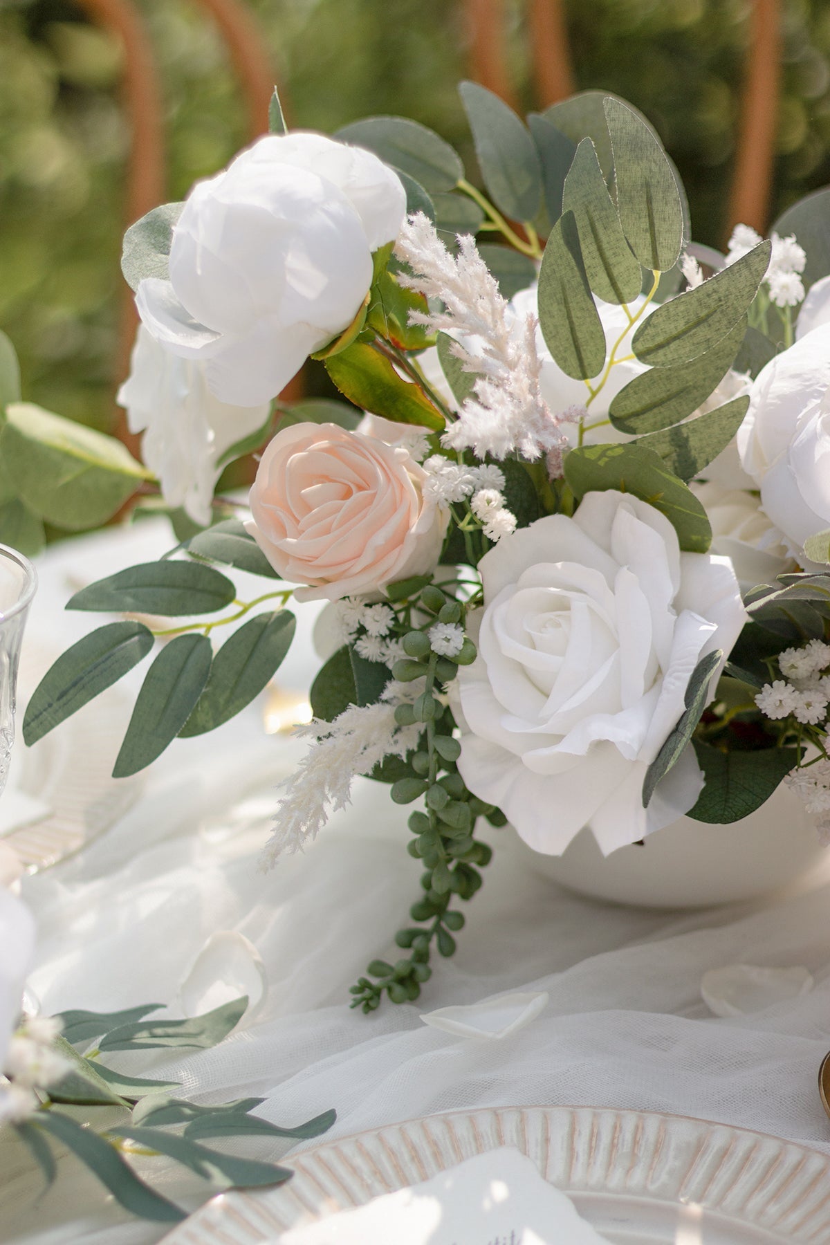 Natural Touch Peony Designer Flower Boxes