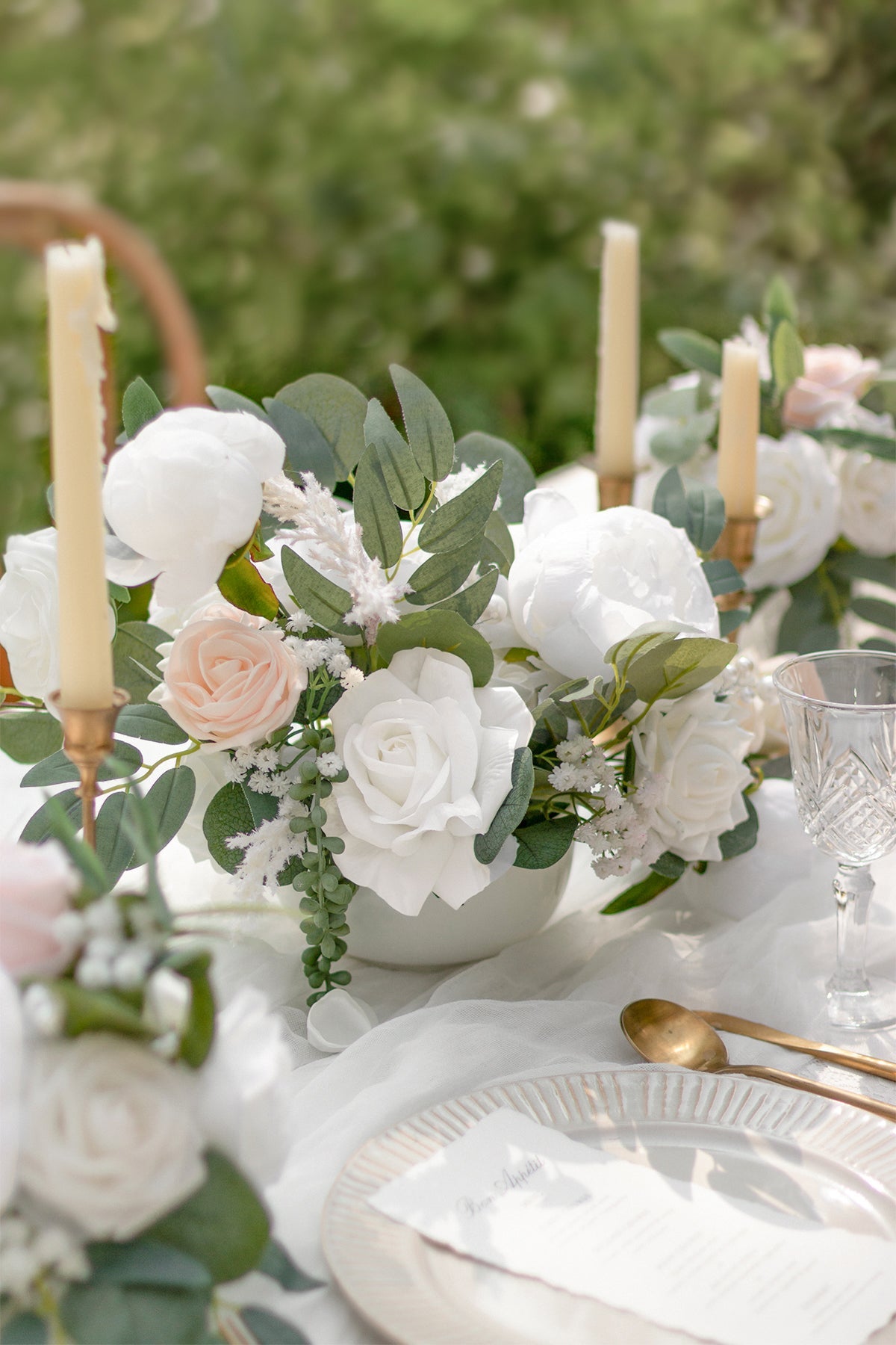 Natural Touch Peony Designer Flower Boxes