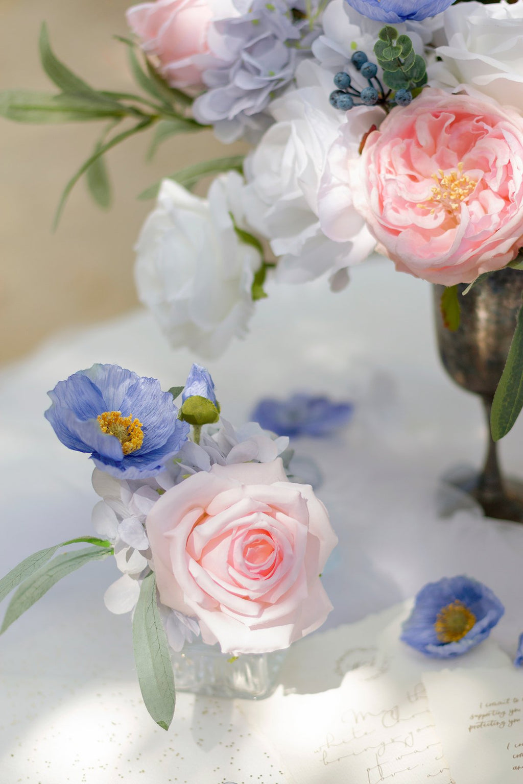 Dusty Blue Flowers Box Set - 11 Styles - lingsDev