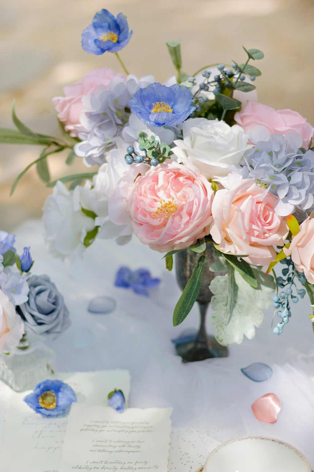 Dusty Blue Flowers Box Set - 11 Styles - lingsDev