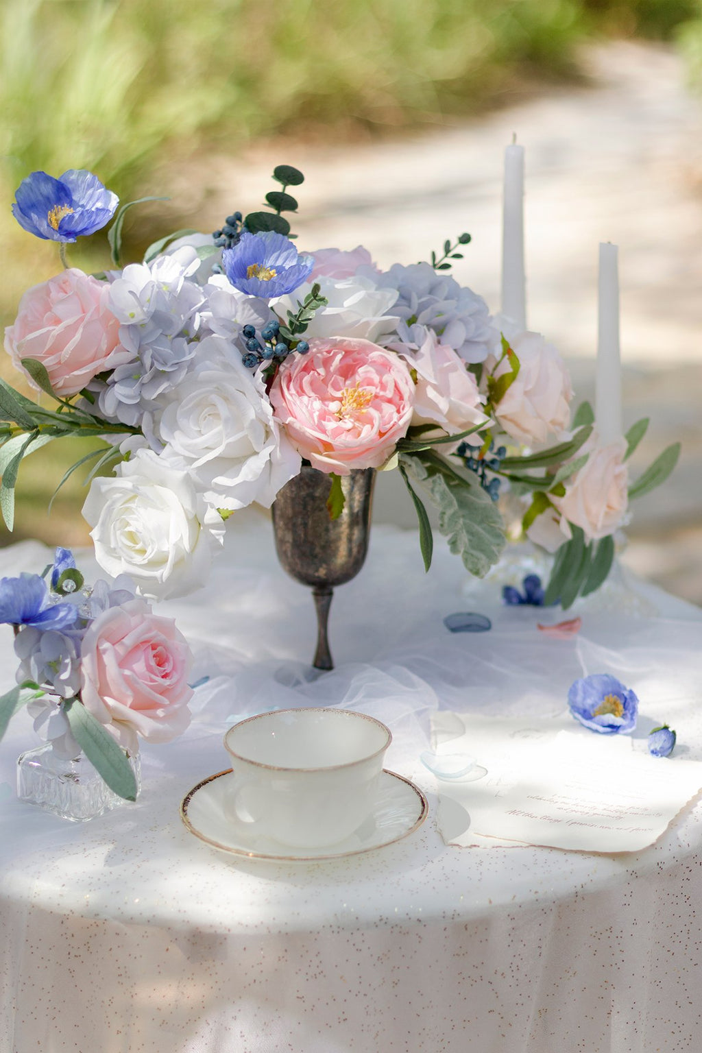 Dusty Blue Flowers Box Set - 11 Styles - lingsDev