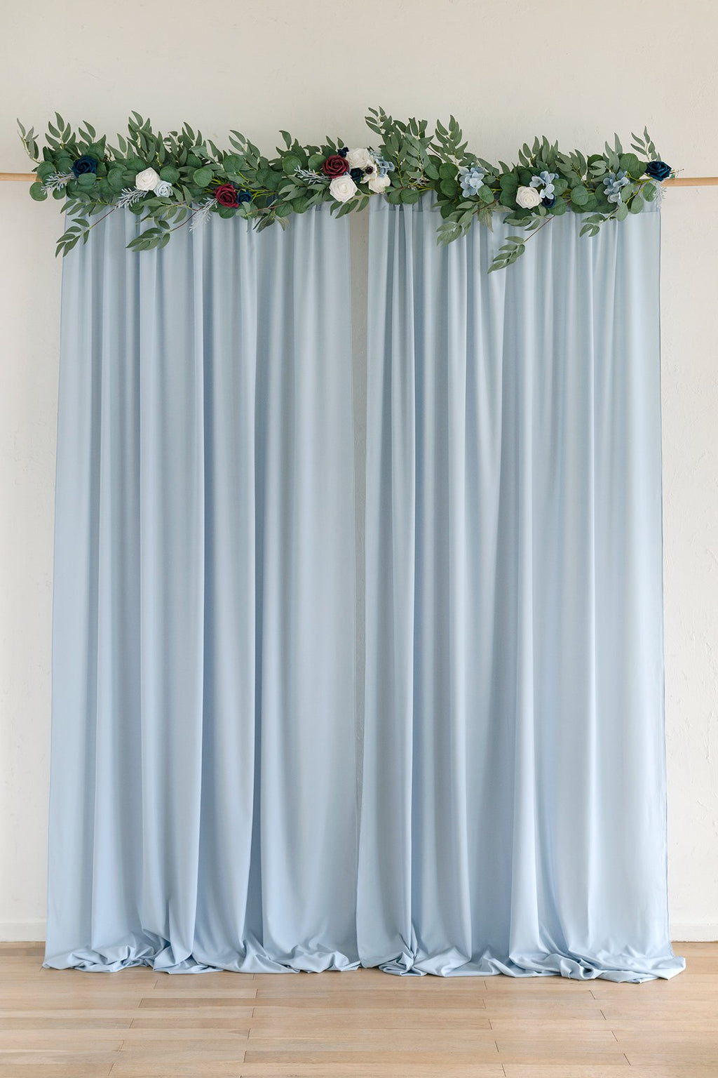 Sheer Backdrop Curtain Panels 60"w x 10FT (Set of 2) - 7 Colors - lingsDev