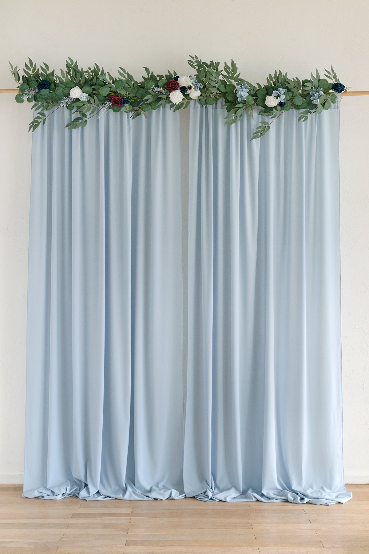 Sheer Backdrop Curtain Panels 60"w x 10FT (Set of 2) - 7 Colors - lingsDev